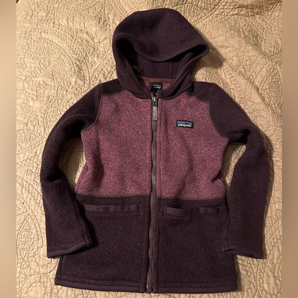 Kids Patagonia Better Sweater Jacket - 5T - Burgundy